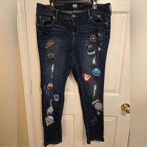 Torrid Star Wars Patch Boyfriend Jeans